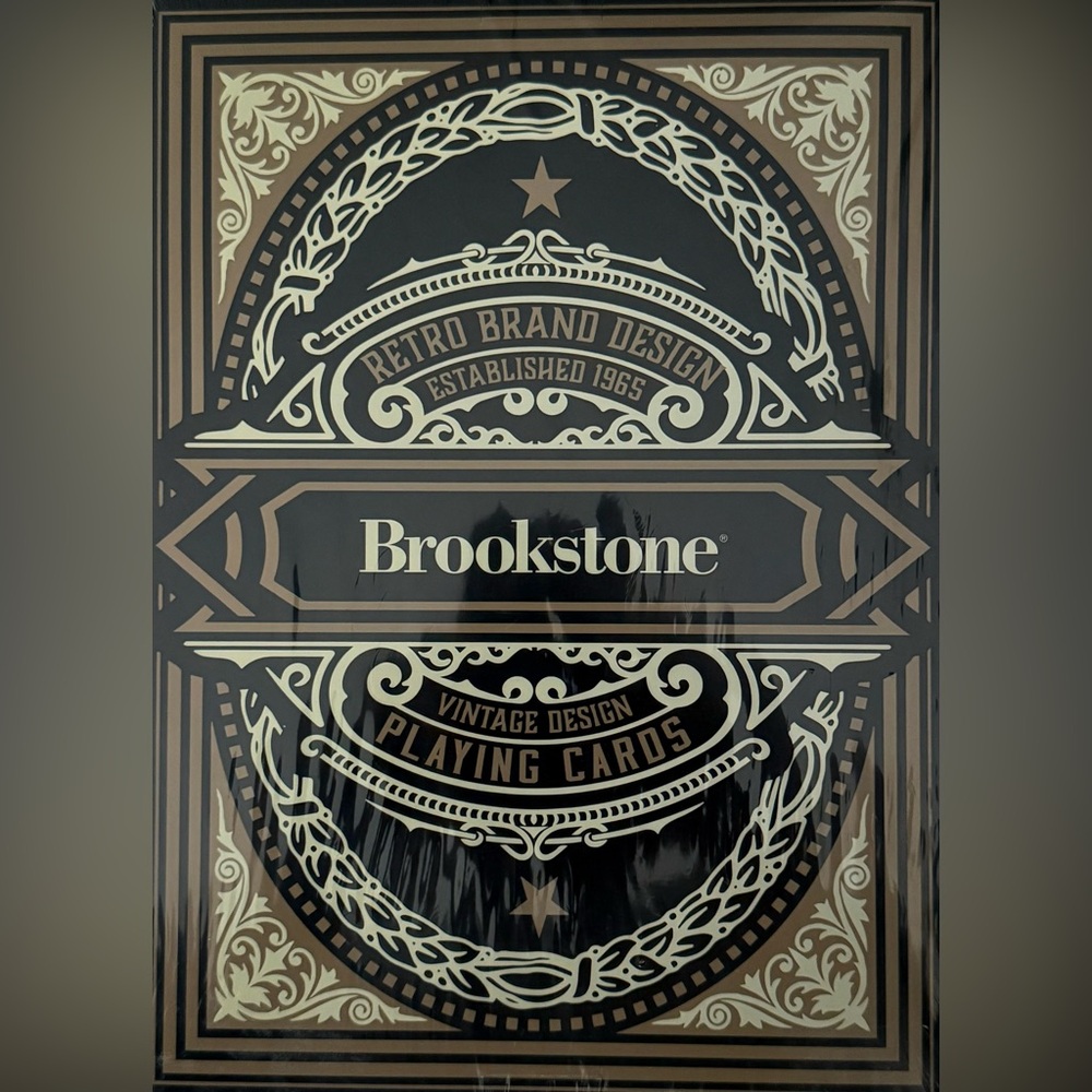 Brookstone Black and Gold Ornate Vintage Playing Cards(Jumbo)